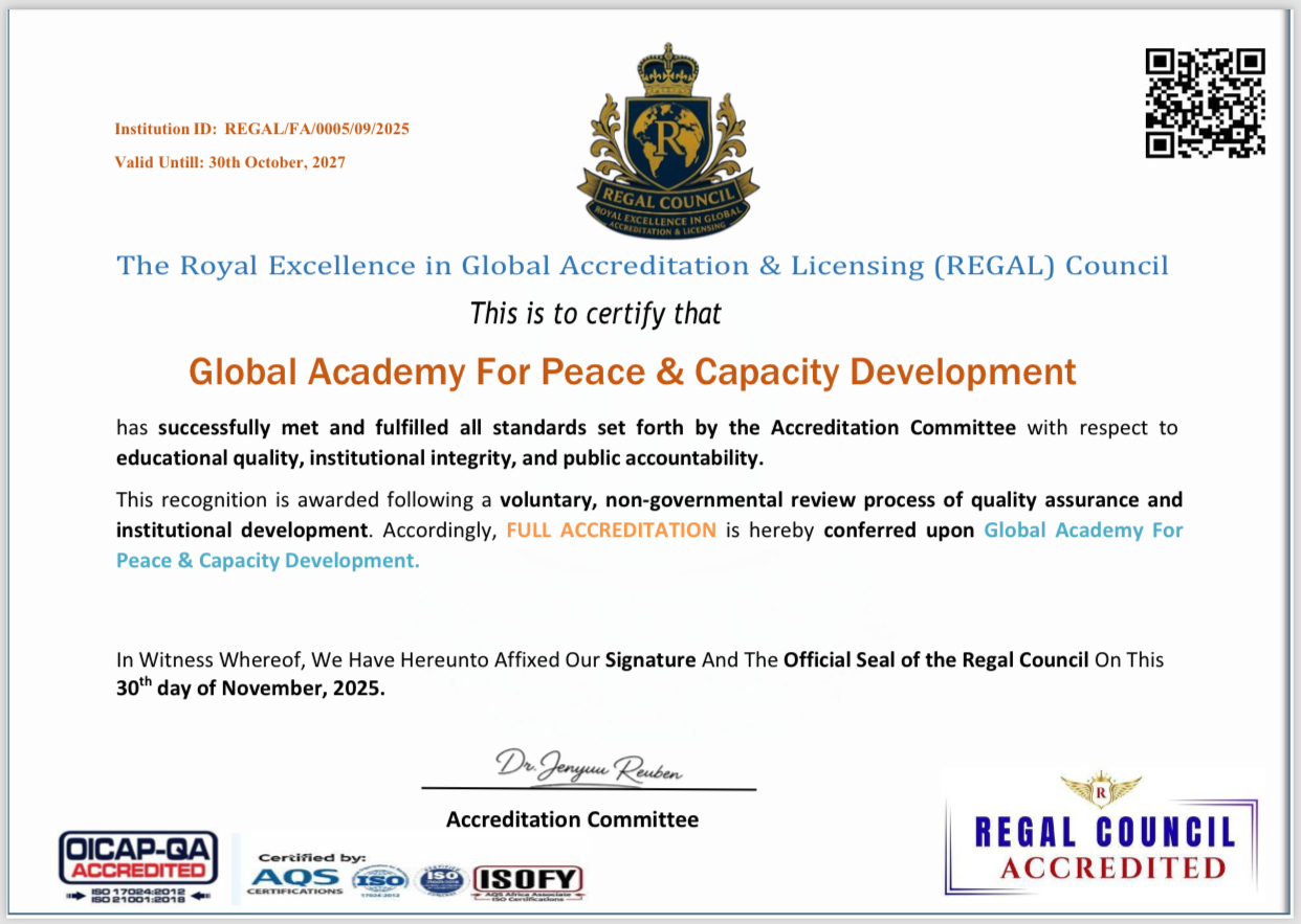 REGAL Council Accreditation